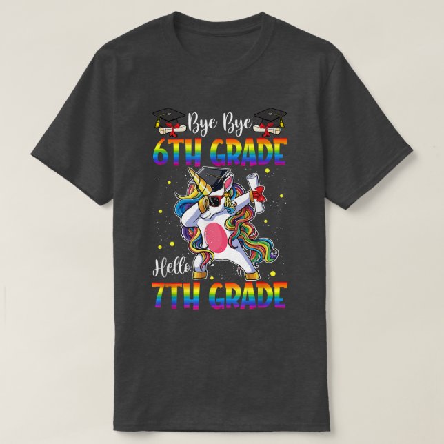 Camiseta Hola Estudiante De Profesora De 7 Grados De Unicor (Diseño del anverso)