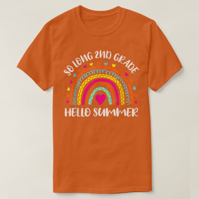 Camiseta Hola, estudiante de segundo curso de verano. (Diseño del anverso)