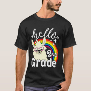 Camiseta Hola estudiante de segundo grado Llama a profesor