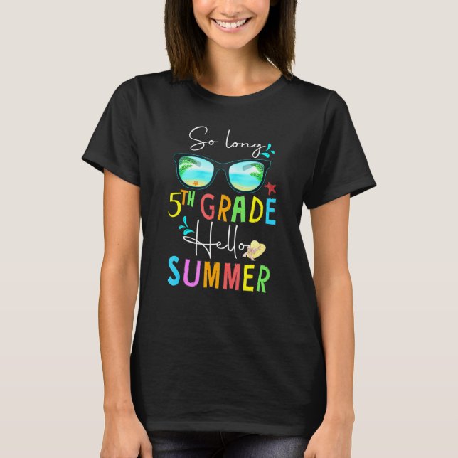Camiseta Hola estudiante de sexto grado a quinto grado (Anverso)