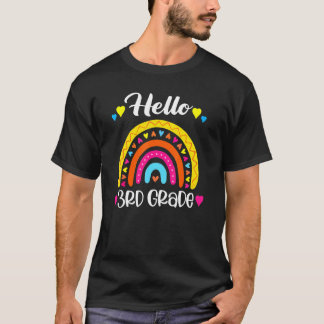 Camiseta Hola, estudiante de tercer grado del Rainbow Stude