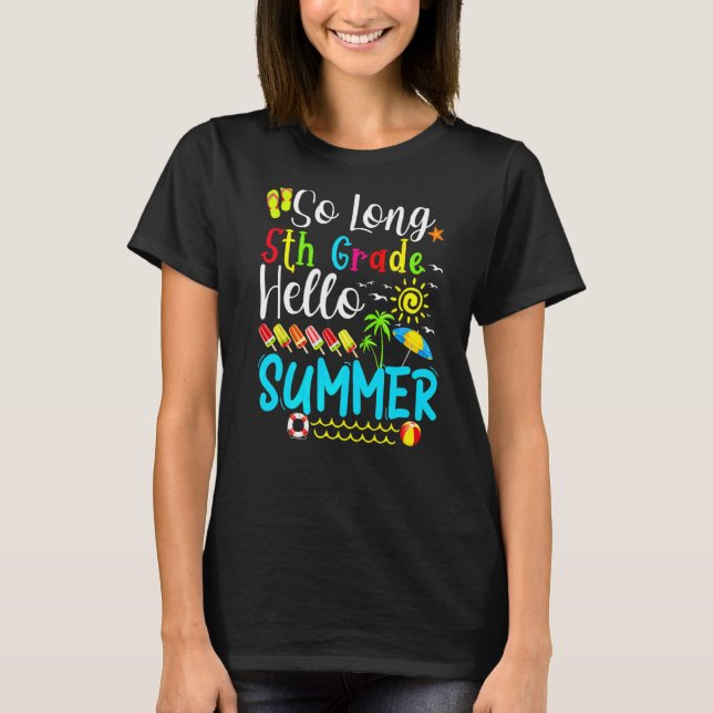 Camiseta Hola, estudiante de verano de quinto curso (Anverso)