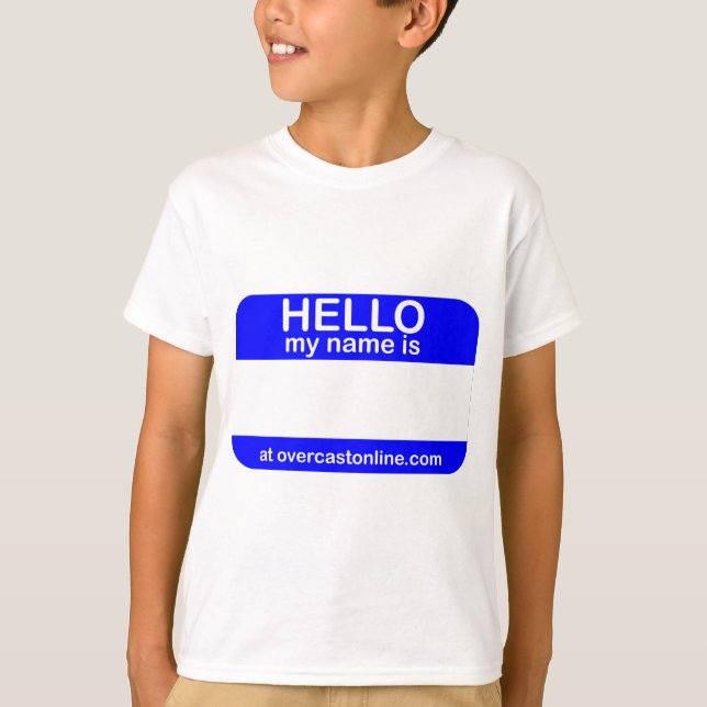 Camiseta Hola etiqueta (Anverso)