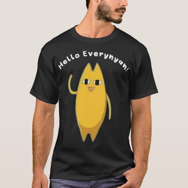 Camiseta Hola Everynyan Gato Meme (Anverso)
