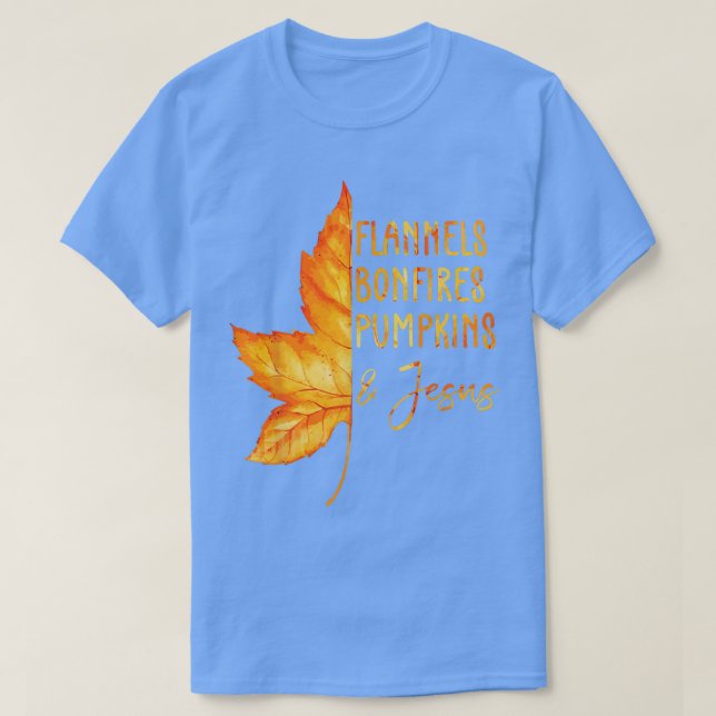 Camiseta Hola Fall Flanels Bonfires Calabazas De Incendios  (Diseño del anverso)