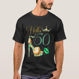 Camiseta Hola Fiesta de cumpleaños número 50 años