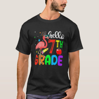 Camiseta Hola Flamenco De Séptimo Grado De Regreso A La Esc