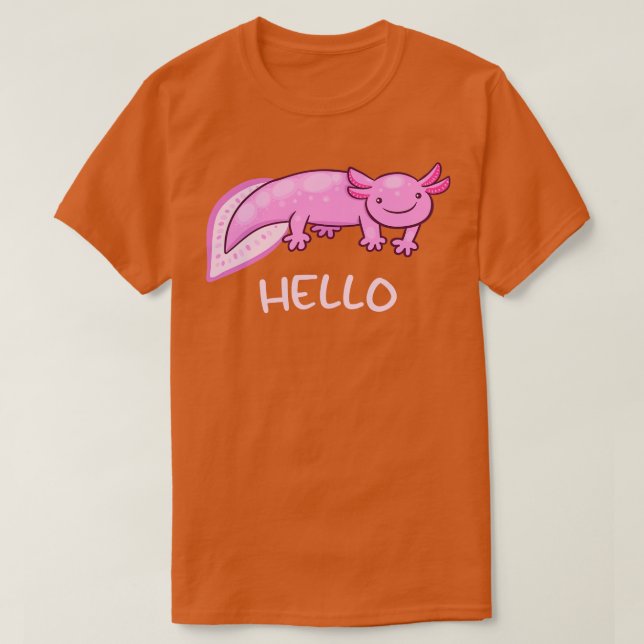 Camiseta Hola Funny Axolotl (Diseño del anverso)
