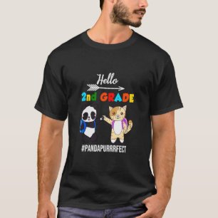 Camiseta Hola, gato gitano de 2º grado, Panda, vuelve a la