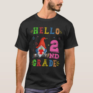 Camiseta Hola Gnome De 2º Grado De Vuelta A La Escuela