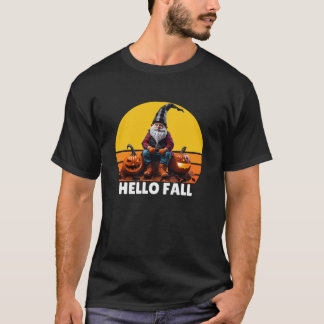 Camiseta Hola Gnomos De Camión De Cuadros De Calabaza De Ot