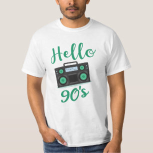 Camiseta Hola grabadora de radio con casete de los 90