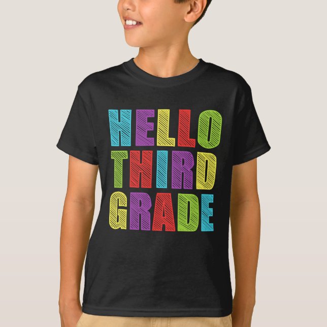 Camiseta Hola Grado Grado Gracioso Volver A La Escuela (Anverso)