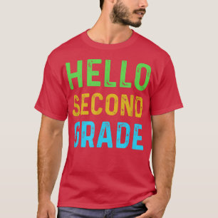 Camiseta Hola Grado Grado Grado Gracioso Segundo Grado De V
