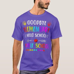 Camiseta Hola Graduación de secundaria Adiós Elemental