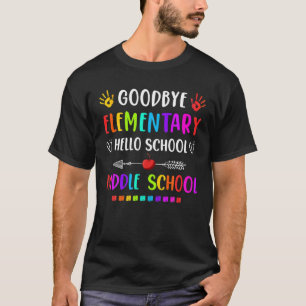 Camiseta Hola Graduación de secundaria Adiós Elemental