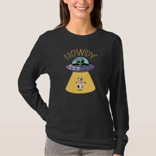 Camiseta Hola, Gráfico Divertido de OVNI