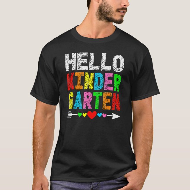 Camiseta Hola, Guardería De Vuelta A La Escuela (Anverso)