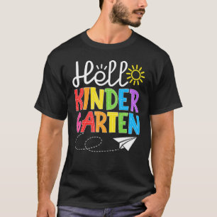 Camiseta Hola guardería divertida de vuelta a la escuela