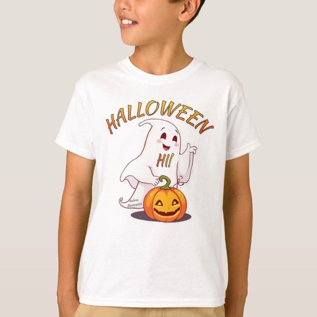 Camiseta ¡Hola! Halloween (Anverso)