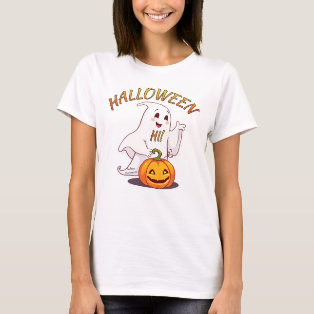 Camiseta ¡Hola! Halloween (Anverso)