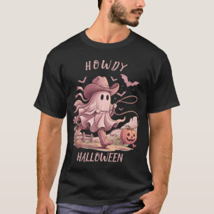 Camiseta Hola Halloween Vaquero Fantasma Lasso