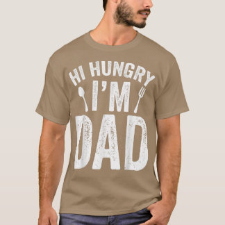 Camiseta Hola Hambriento Papá Padre Día Papá Noel Papá Dice