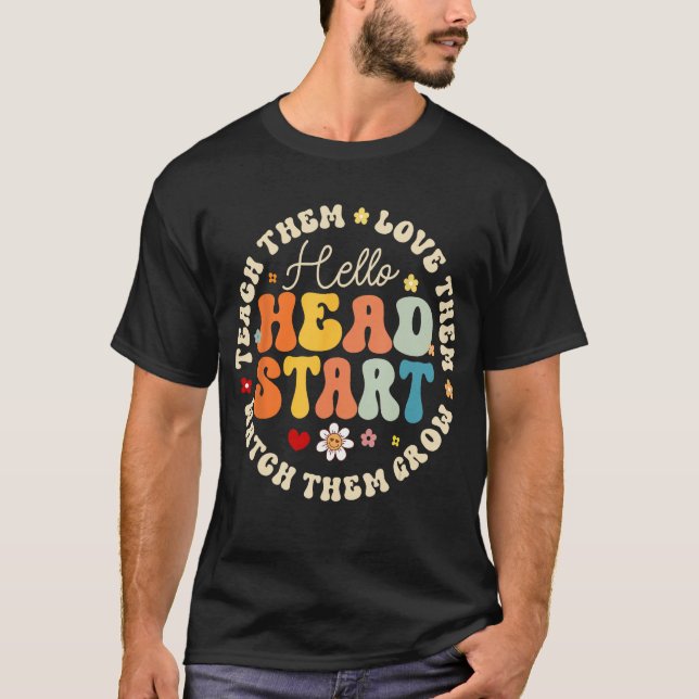 Camiseta Hola Head Start Homeschool Teacher Headstart Back (Anverso)