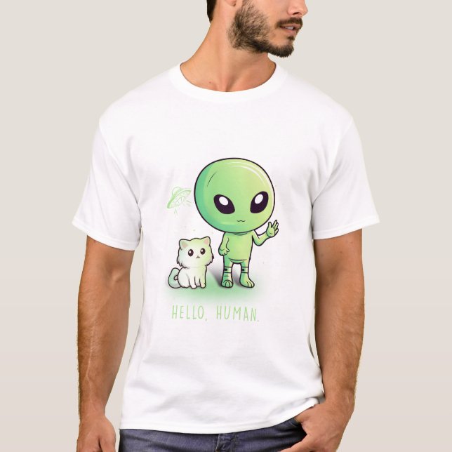 Camiseta Hola Humano (Anverso)