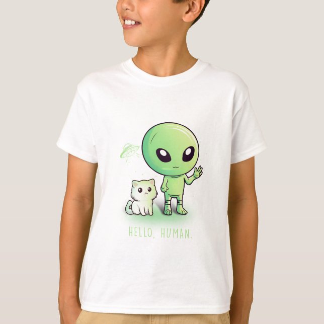 Camiseta Hola Humano (Anverso)