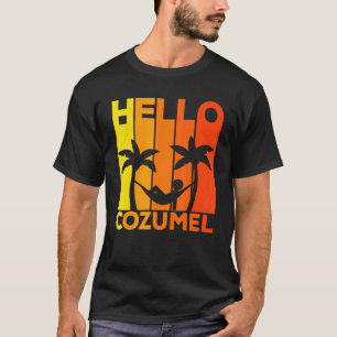 Camiseta Hola Isla Cozumel Vacaciones Sunset 1