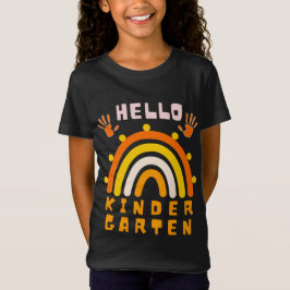 CAMISETA HOLA JARDÍN DE INFANCIA - ARCOIRIS GENIAL