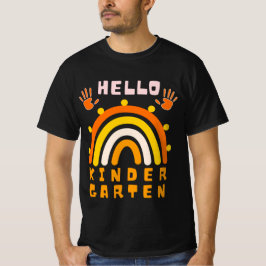 CAMISETA HOLA JARDÍN DE INFANCIA - ARCOIRIS GENIAL