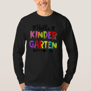 Camiseta Hola jardín de infancia de vuelta a la escuela leo
