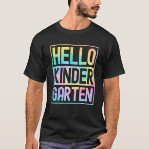 Camiseta Hola jardín de infancia de vuelta a la escuela té 