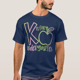 Camiseta Hola K es para los niños de kindergarten profesore