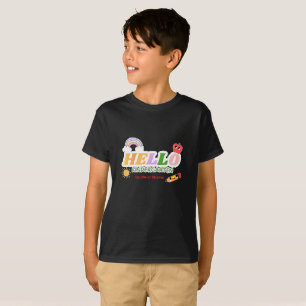 Camiseta Hola Kinder Cute Cohete Lápiz Vuelta al Cole