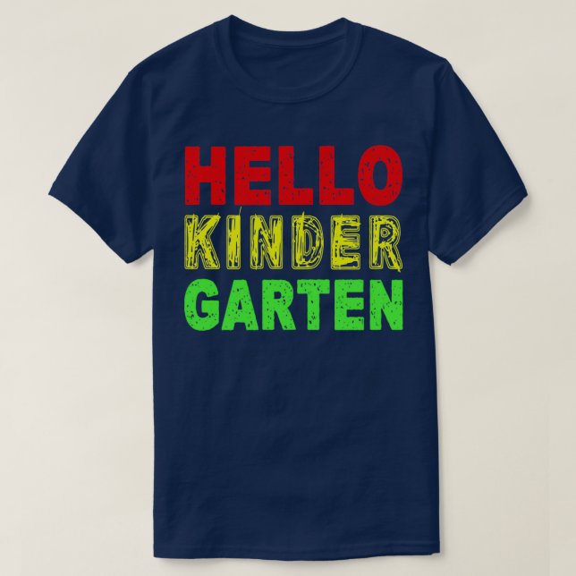 Camiseta hola Kindergarten Classic TShirt (Diseño del anverso)