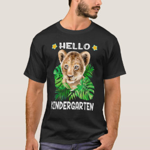 Camiseta Hola Kindergarten Con Cubo De León Para Niños Chic