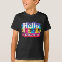 Camiseta Hola Kindergarten de vuelta a la escuela