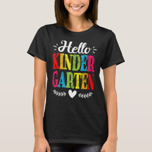 Camiseta Hola Kindergarten De Vuelta A La Escuela
