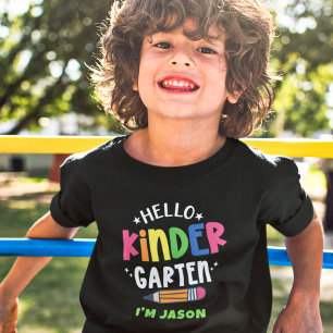 Camiseta Hola kindergarten de vuelta a la escuela