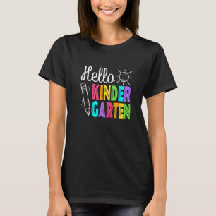 Camiseta Hola Kindergarten De Vuelta A La Escuela Hombres M