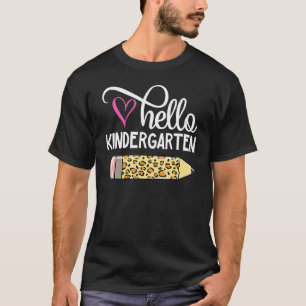 Camiseta Hola Kindergarten De vuelta a la escuela Maestros
