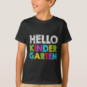 Camiseta Hola Kindergarten Divertido Regreso a la Escuela E
