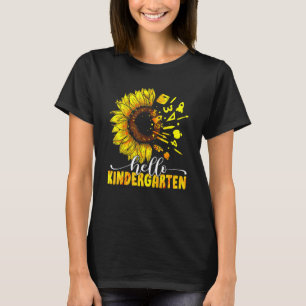 Camiseta Hola Kindergarten Escuela de profesores de girasol