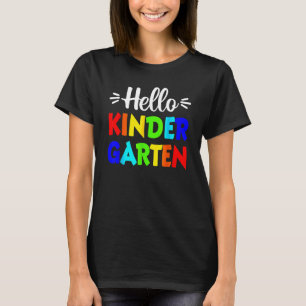 Camiseta Hola Kindergarten Feliz De Volver Al Profesor De L