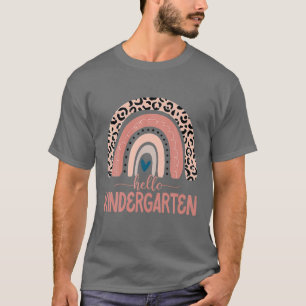 Camiseta Hola Kindergarten Feliz Primer Día De La Escuela