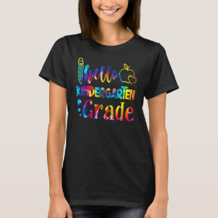 Camiseta Hola Kindergarten Lápiz De Regreso A La Escuela Ma