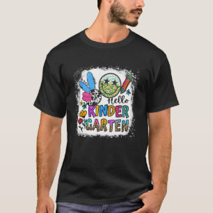 Camiseta Hola Kindergarten Leopard De vuelta al profesor es